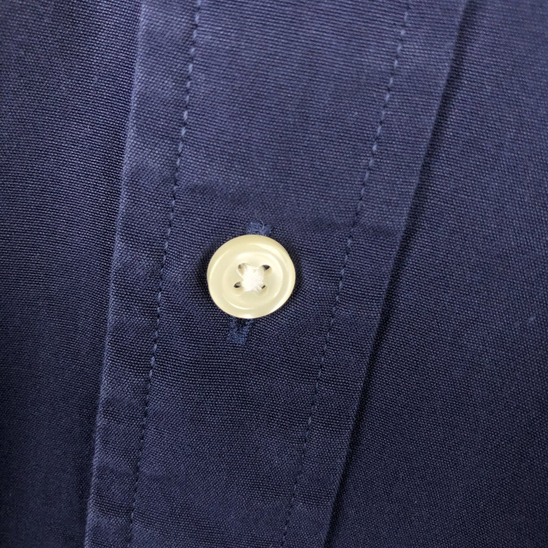 Ralph Lauren long sleeve button down shirt, men's XL size cotton navy blue type Vintage Second Hand