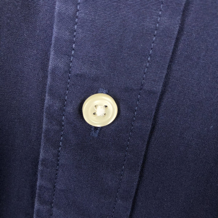 Ralph Lauren long sleeve button down shirt, men's XL size cotton navy blue type Vintage Second Hand