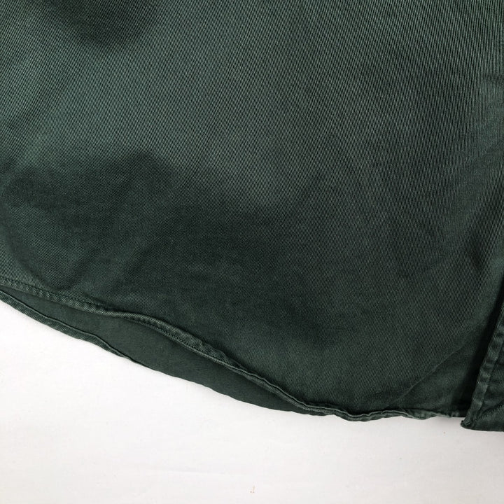 Ralph Lauren CUSTOM FIT long sleeve button down shirt, men's size L cotton green type Vintage Second Hand