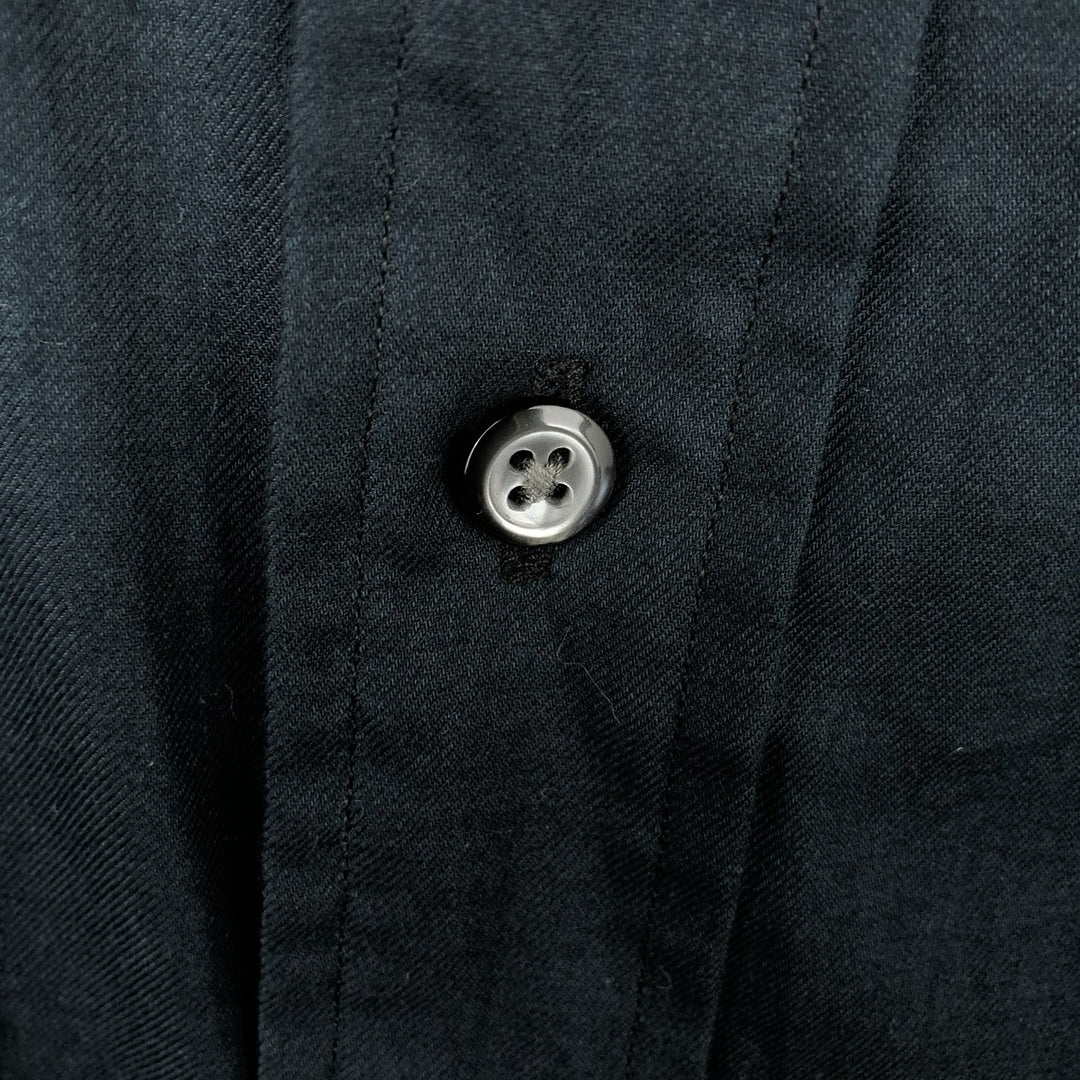 Ralph Lauren CURHAM CLASSIC FIT Long-Sleeve Cotton Shirt, Men's Size XL (approx.) cotton navy blue type Vintage Second Hand