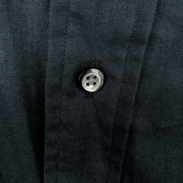 Ralph Lauren CURHAM CLASSIC FIT Long-Sleeve Cotton Shirt, Men's Size XL (approx.) cotton navy blue type Vintage Second Hand