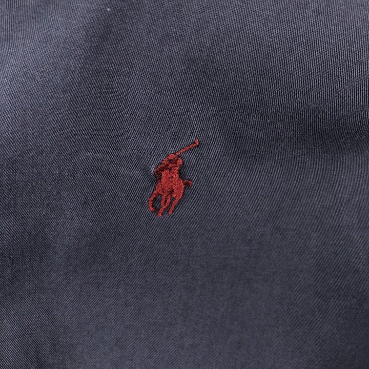 Ralph Lauren Classic Fit Long Sleeve Button Down Shirt Men's XL cotton navy blue type Vintage Second Hand