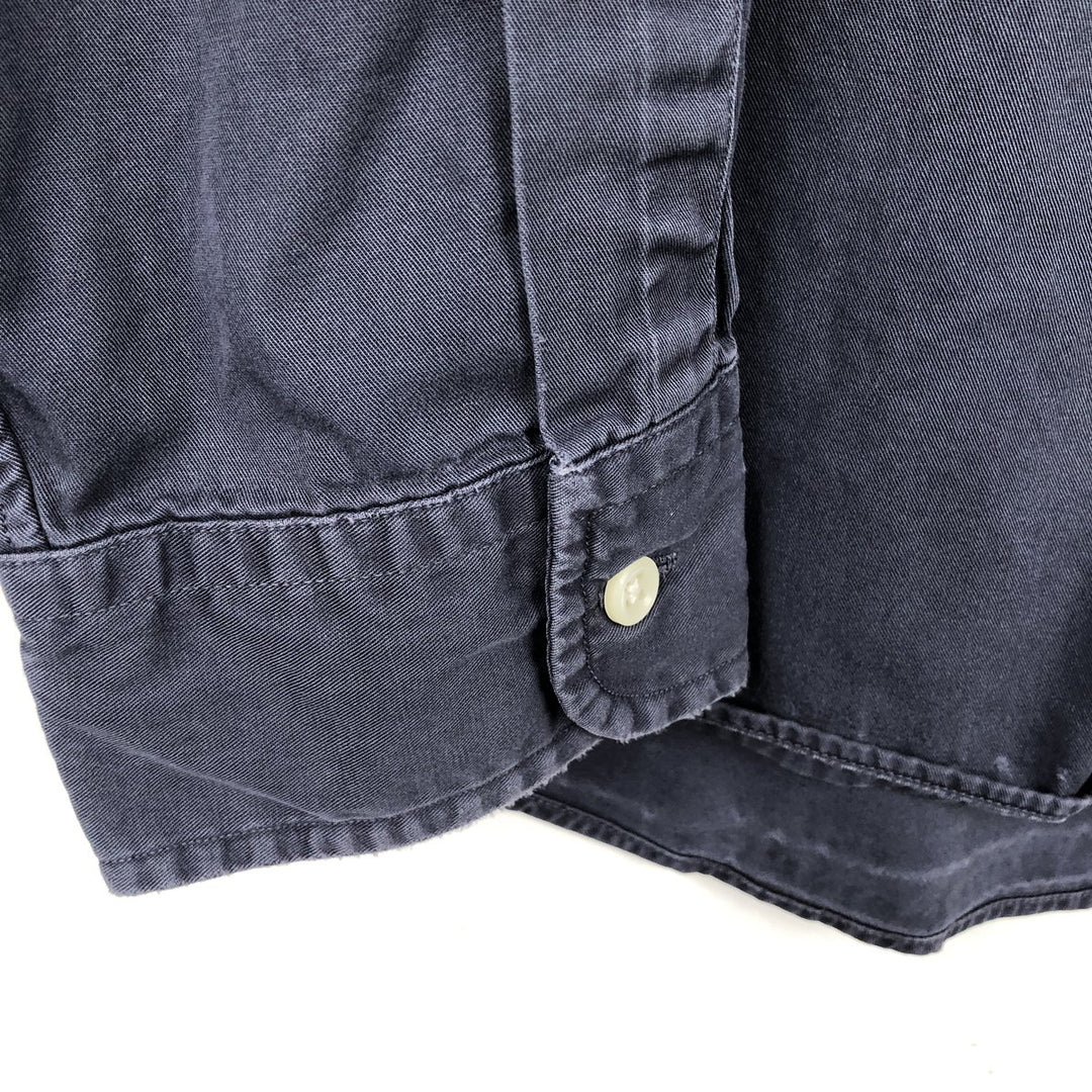 Ralph Lauren Classic Fit Long Sleeve Button Down Shirt Men's XL cotton navy blue type Vintage Second Hand