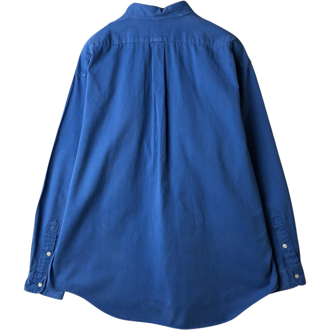 Ralph Lauren POLO by Ralph Lauren BLAKE Long-Sleeve Button-Down Shirt, Men's Size XL (approx.) cotton blue type Vintage Second Hand
