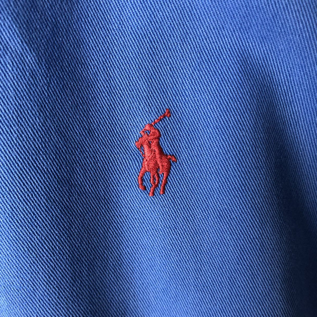 Ralph Lauren POLO by Ralph Lauren BLAKE Long-Sleeve Button-Down Shirt, Men's Size XL (approx.) cotton blue type Vintage Second Hand