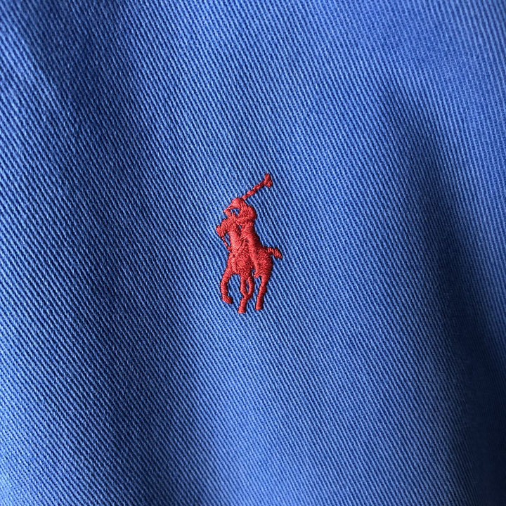 Ralph Lauren POLO by Ralph Lauren BLAKE Long-Sleeve Button-Down Shirt, Men's Size XL (approx.) cotton blue type Vintage Second Hand