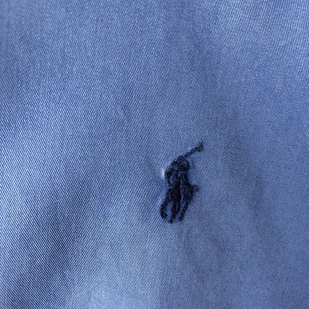 Ralph Lauren long sleeve button down shirt, men's XL size cotton blue type Vintage Second Hand