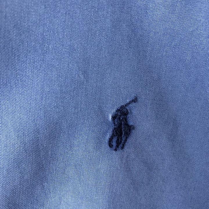 Ralph Lauren long sleeve button down shirt, men's XL size cotton blue type Vintage Second Hand