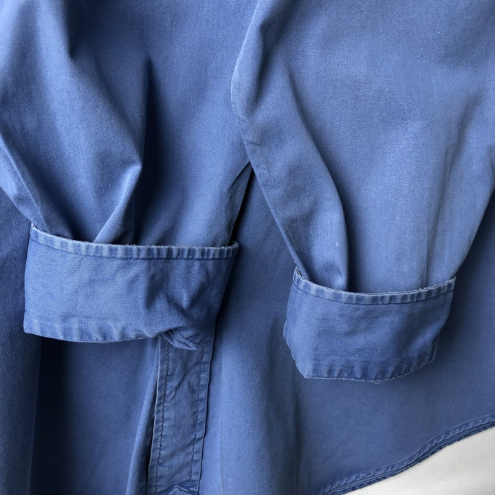 Ralph Lauren long sleeve button down shirt, men's XL size cotton blue type Vintage Second Hand