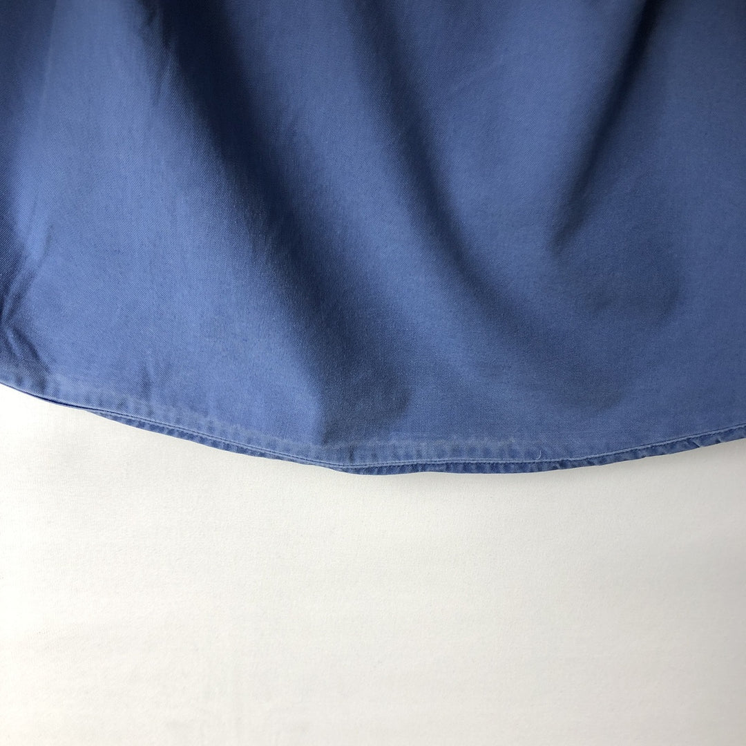 Ralph Lauren long sleeve button down shirt, men's XL size cotton blue type Vintage Second Hand