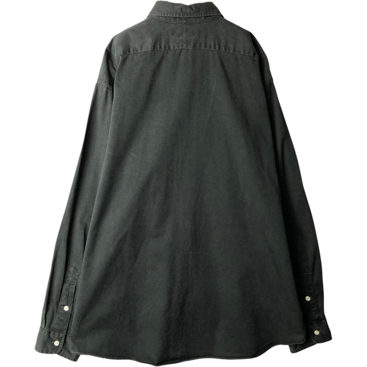 Ralph Lauren POLO by Ralph Lauren long sleeve button down shirt, men's XL size cotton black type Vintage Second Hand