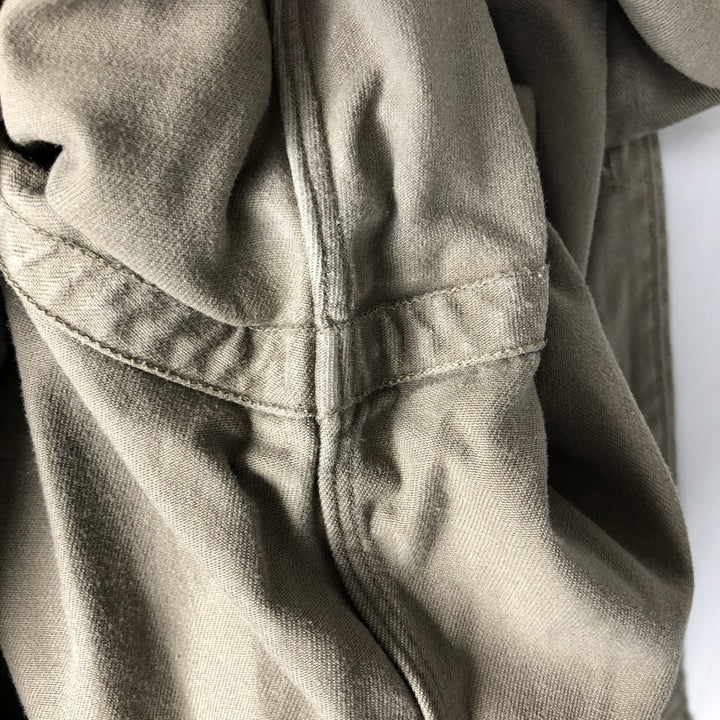 Ralph Lauren long sleeve button down shirt, men's size L cotton Khaki type beige Vintage Second Hand