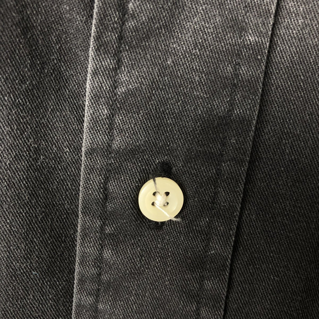 Ralph Lauren BLAIRE long sleeve button down shirt, men's XL size cotton black type Vintage Second Hand
