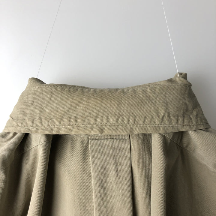 Ralph Lauren long sleeve button down shirt, men's size L cotton Beige type Vintage Second Hand