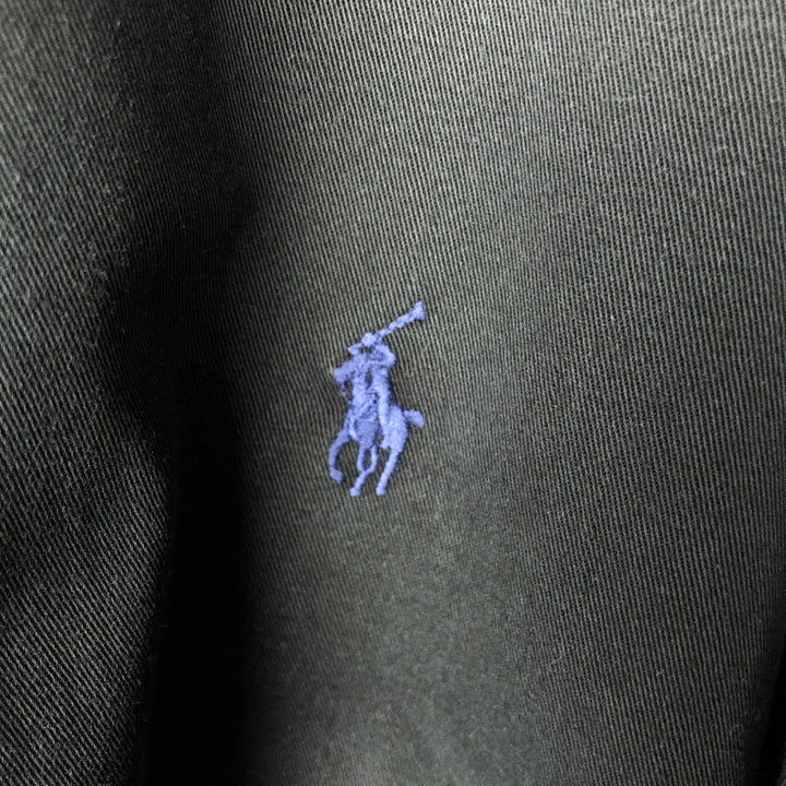 Ralph Lauren BLAKE long sleeve button down shirt, men's size L cotton black type Vintage Second Hand