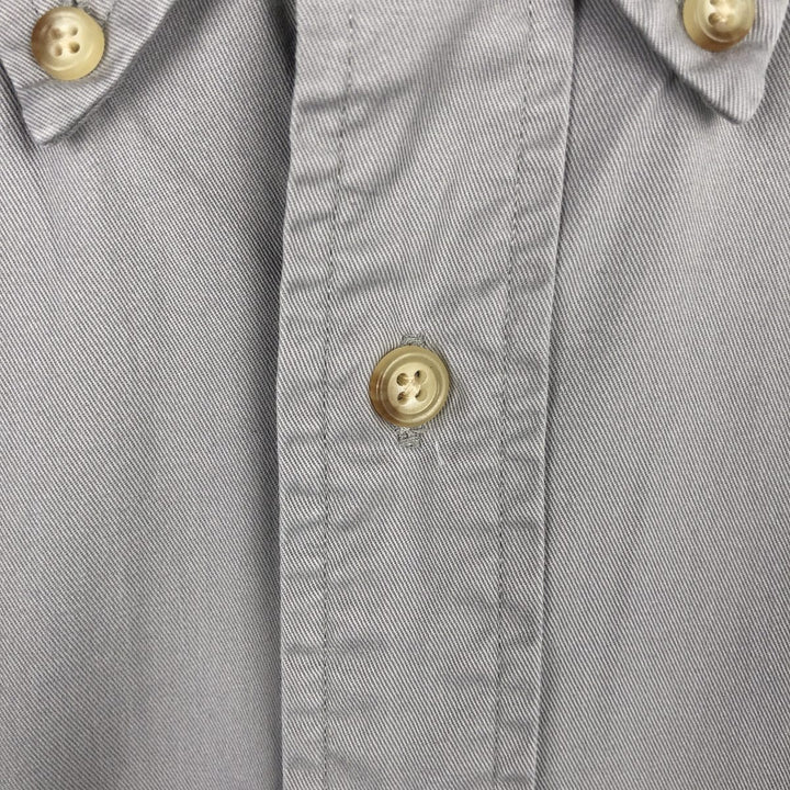 Ralph Lauren CUSTOM FIT long sleeve button down shirt, men's XL size cotton gray type Vintage Second Hand
