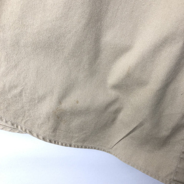 Ralph Lauren long sleeve button down shirt, men's XL size cotton Beige type Vintage Second Hand