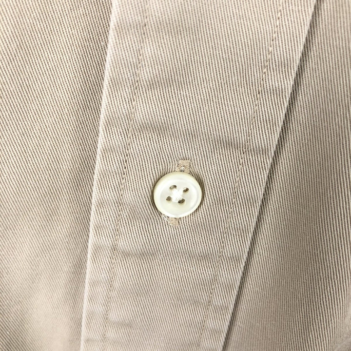Ralph Lauren BLAKE long sleeve button down shirt, men's size L cotton Beige type Vintage Second Hand