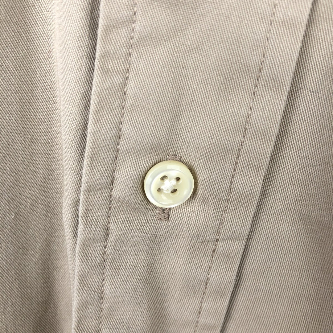 Ralph Lauren BLAKE long sleeve button down shirt, men's size M cotton Beige type Vintage Second Hand