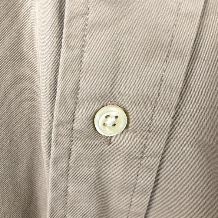 Ralph Lauren BLAKE long sleeve button down shirt, men's size M cotton Beige type Vintage Second Hand