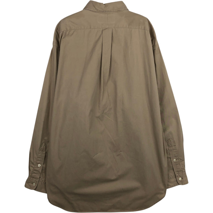 Ralph Lauren BLAKE long sleeve button down shirt, men's size L cotton Beige type Vintage Second Hand