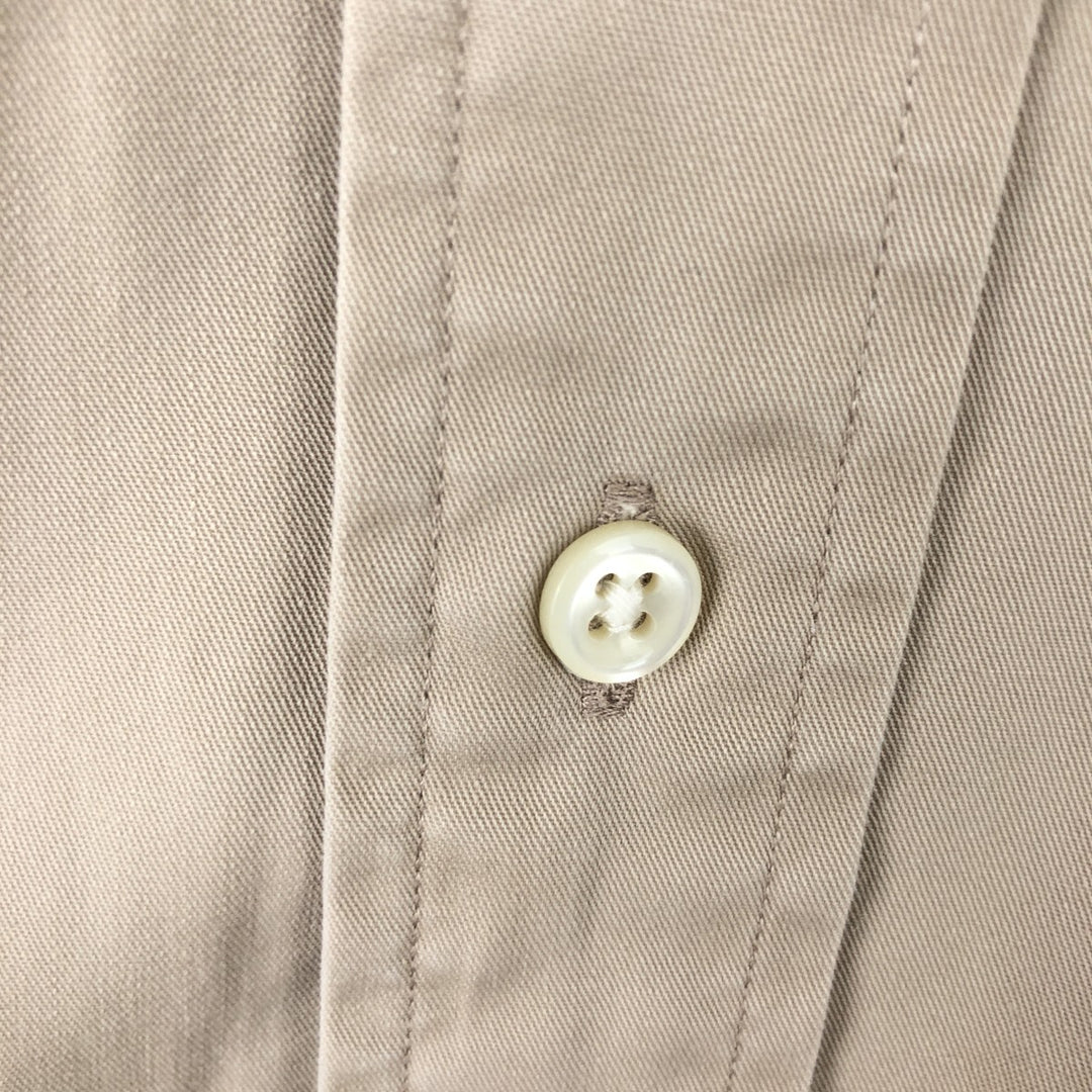 Ralph Lauren BLAKE long sleeve button down shirt, men's size L cotton Beige type Vintage Second Hand