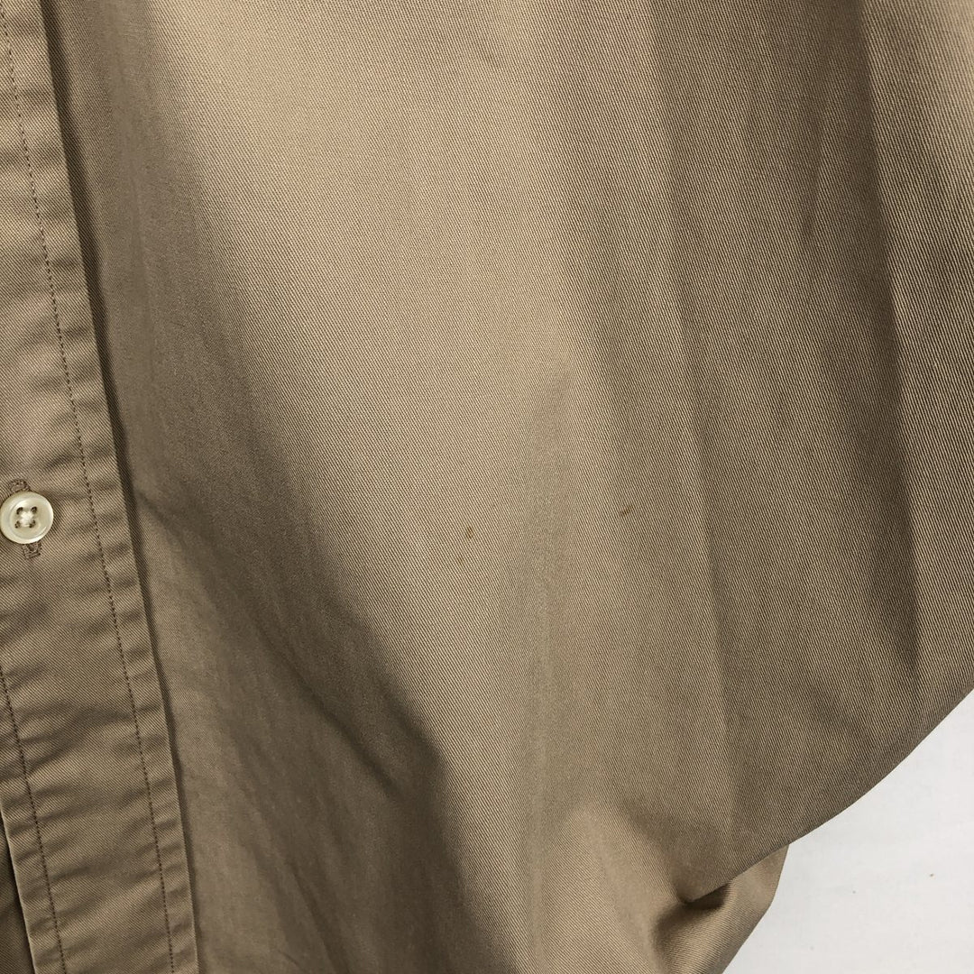 Ralph Lauren BLAKE long sleeve button down shirt, men's size L cotton Beige type Vintage Second Hand
