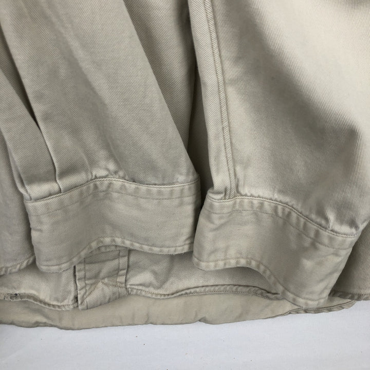 Ralph Lauren long sleeve button down shirt, men's XXL size cotton Beige type Vintage Second Hand