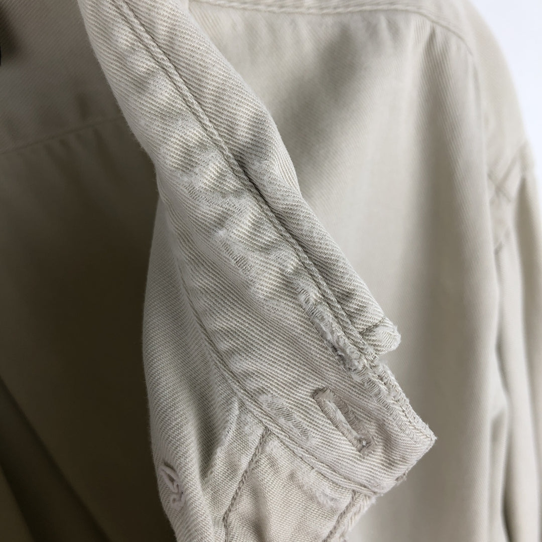 Ralph Lauren long sleeve button down shirt, men's XXL size cotton Beige type Vintage Second Hand