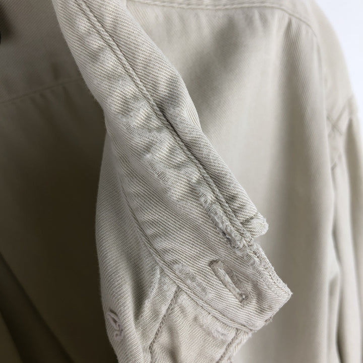 Ralph Lauren long sleeve button down shirt, men's XXL size cotton Beige type Vintage Second Hand