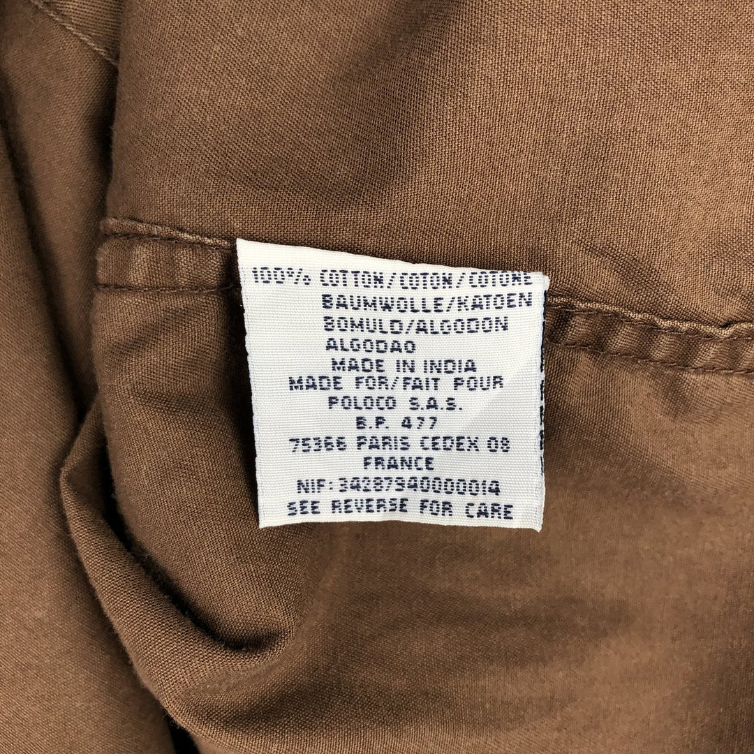 Ralph Lauren BLAKE long sleeve button down shirt, men's XL size cotton brown type Vintage Second Hand