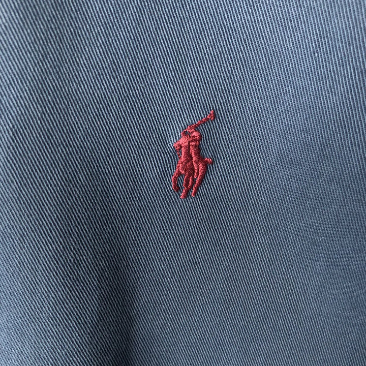 Ralph Lauren BLAIRE long sleeve button down shirt, men's XL size cotton navy blue type Vintage Second Hand