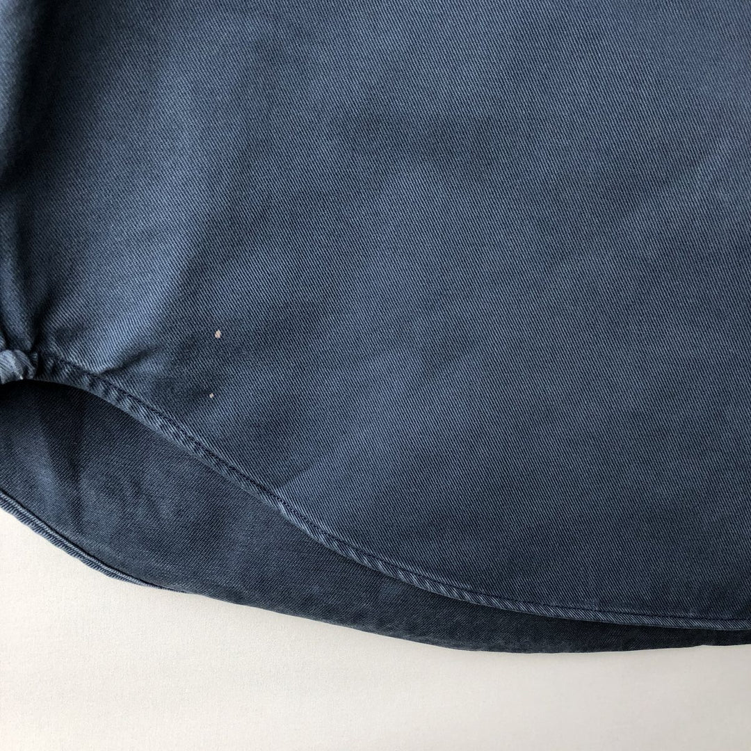 Ralph Lauren BLAIRE long sleeve button down shirt, men's XL size cotton navy blue type Vintage Second Hand