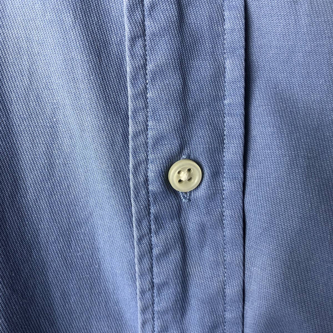 Ralph Lauren Custom Fit Long Sleeve Button Down Shirt Men's XXL cotton Blue type light blue Vintage Second Hand