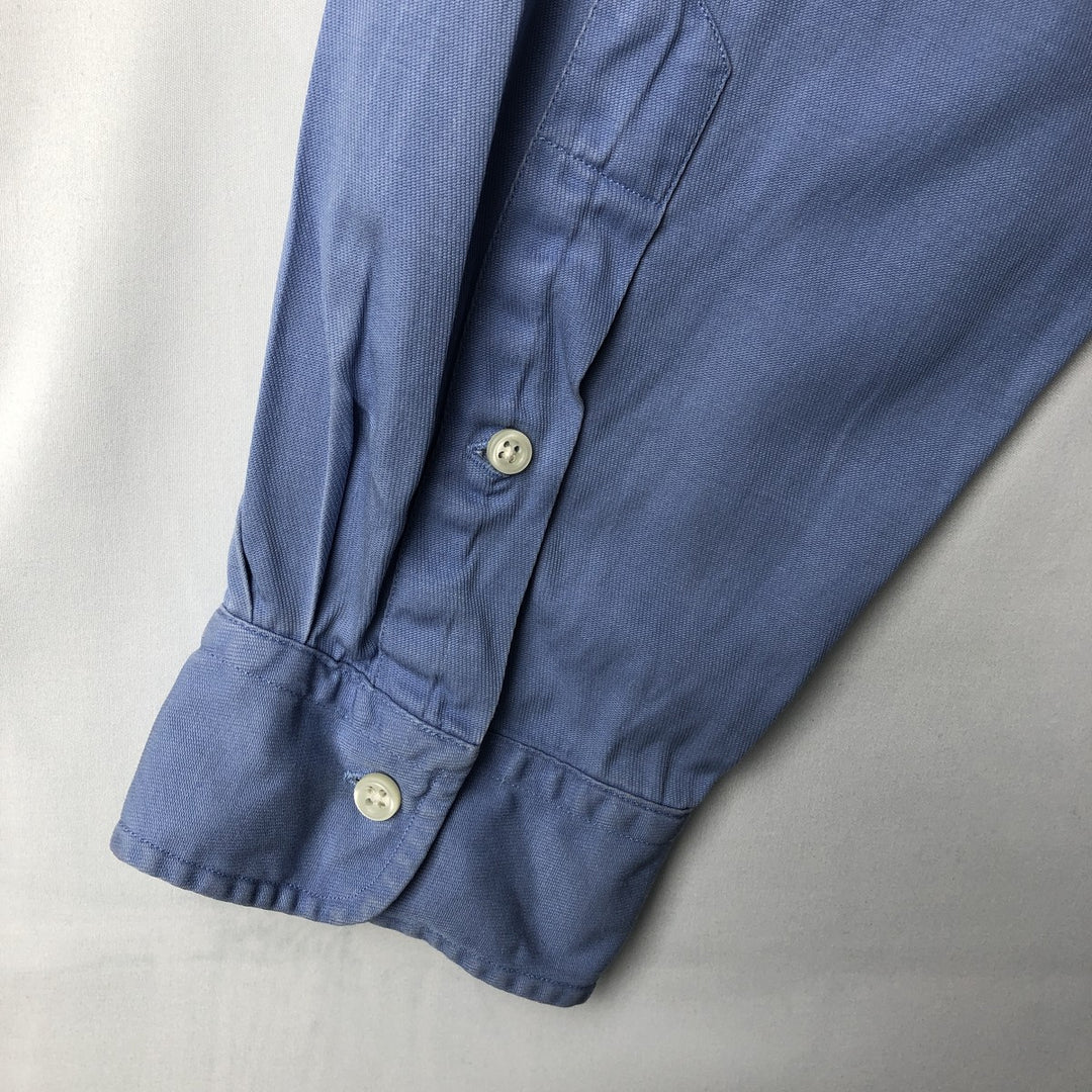 Ralph Lauren Custom Fit Long Sleeve Button Down Shirt Men's XXL cotton Blue type light blue Vintage Second Hand