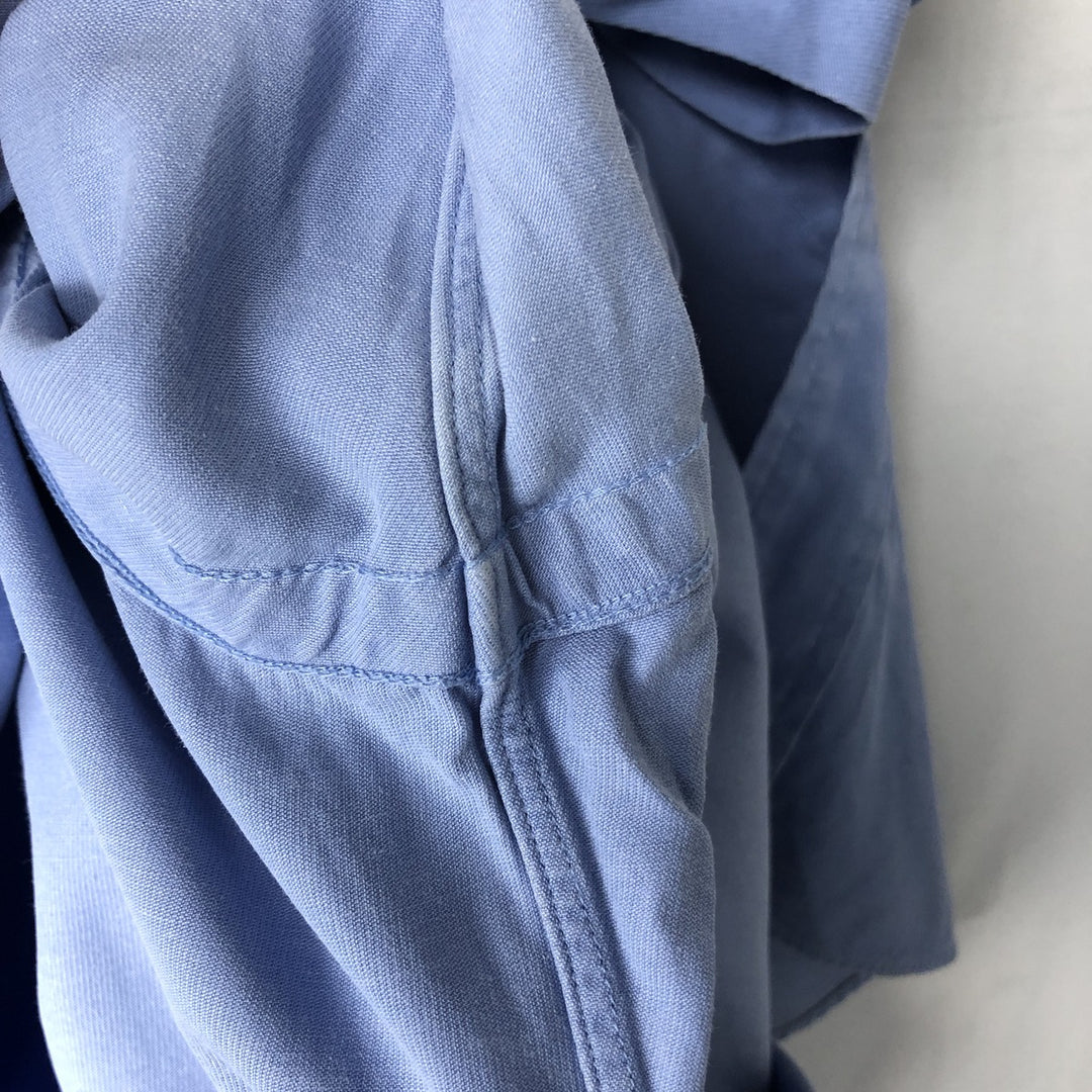 Ralph Lauren Custom Fit Long Sleeve Button Down Shirt Men's XXL cotton Blue type light blue Vintage Second Hand