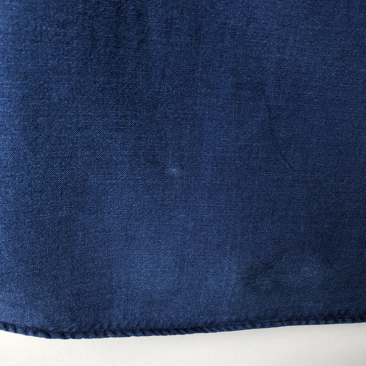 Ralph Lauren INDIGO OXFORD Long-Sleeve Button-Down Shirt, Men's Size L (approx.) cotton navy blue type Vintage Second Hand