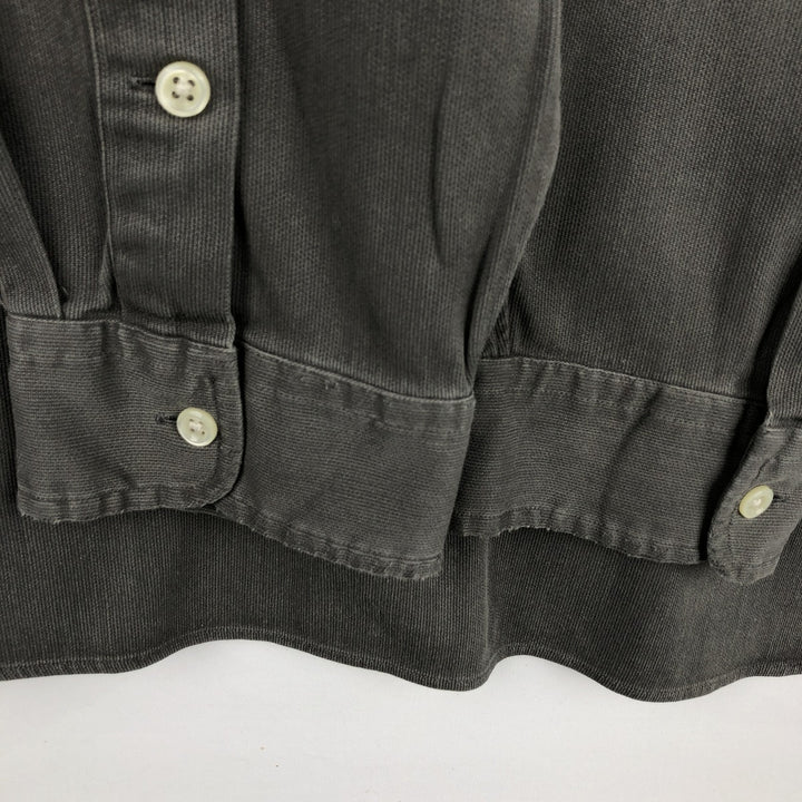 Ralph Lauren MARLOWE Long-Sleeve Silk x Cotton Shirt, Men's Size XL (approx.) silk gray type Vintage Second Hand
