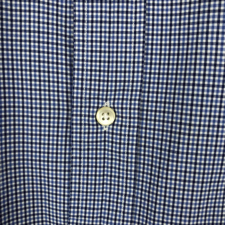Ralph Lauren CUSTOM FIT long sleeve button down check shirt men's XL size cotton blue type Vintage Second Hand