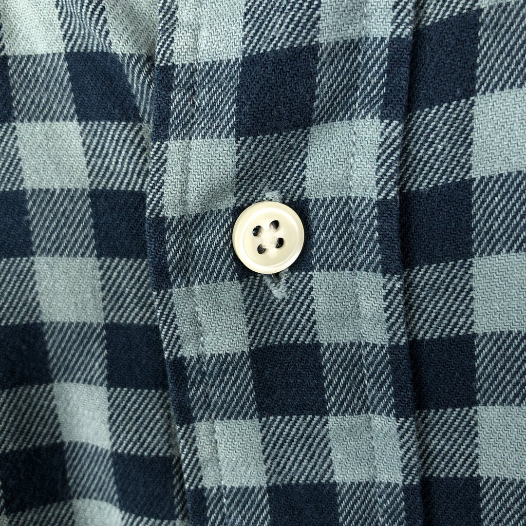 Ralph Lauren BLAKE long sleeve button down check shirt, men's size XXL cotton blue type Vintage Second Hand