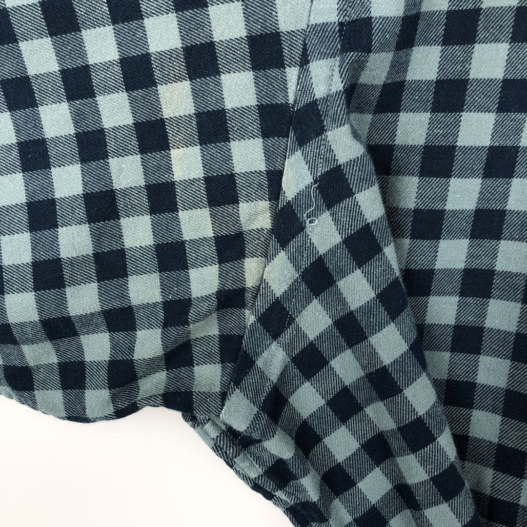 Ralph Lauren BLAKE long sleeve button down check shirt, men's size XXL cotton blue type Vintage Second Hand