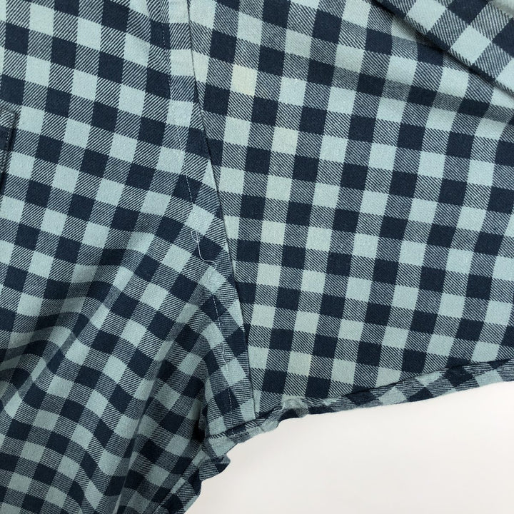 Ralph Lauren BLAKE long sleeve button down check shirt, men's size XXL cotton blue type Vintage Second Hand