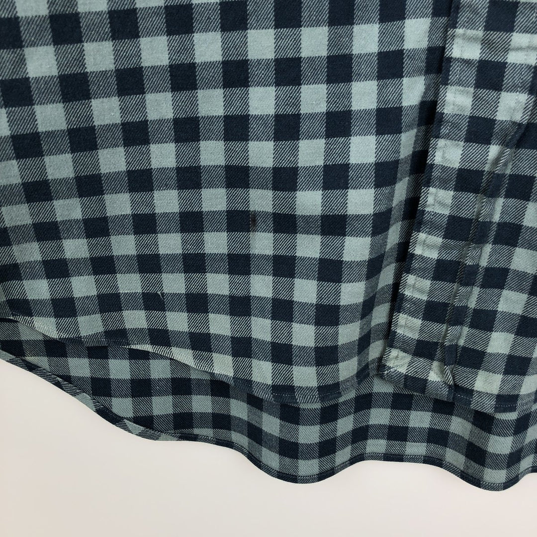 Ralph Lauren BLAKE long sleeve button down check shirt, men's size XXL cotton blue type Vintage Second Hand