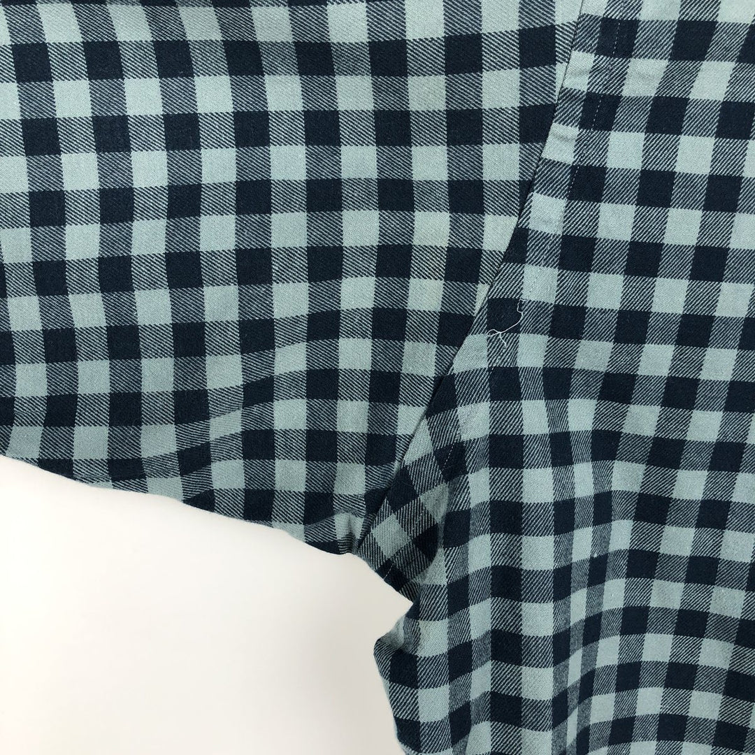 Ralph Lauren BLAKE long sleeve button down check shirt, men's size XXL cotton blue type Vintage Second Hand