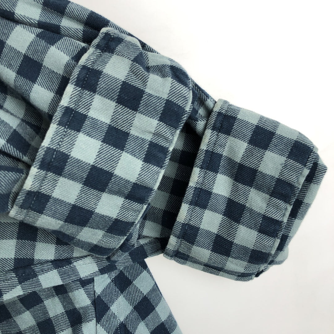 Ralph Lauren BLAKE long sleeve button down check shirt, men's size XXL cotton blue type Vintage Second Hand