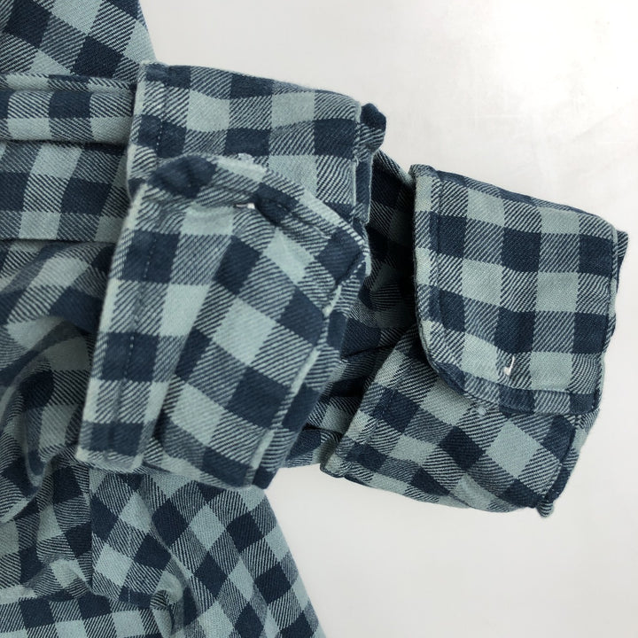 Ralph Lauren BLAKE long sleeve button down check shirt, men's size XXL cotton blue type Vintage Second Hand
