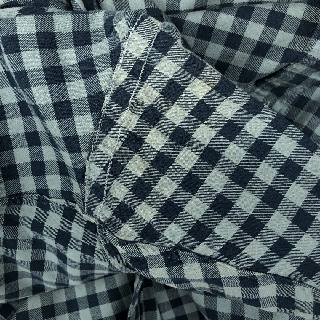 Ralph Lauren BLAKE long sleeve button down check shirt, men's size XXL cotton blue type Vintage Second Hand
