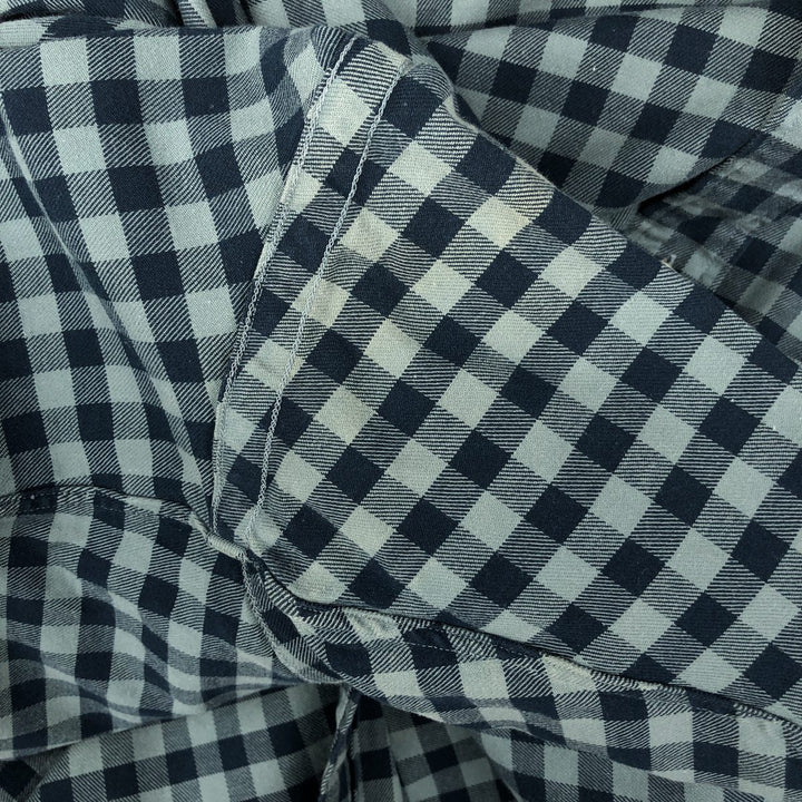 Ralph Lauren BLAKE long sleeve button down check shirt, men's size XXL cotton blue type Vintage Second Hand