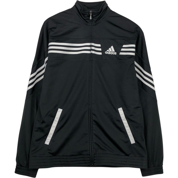 Adidas adidas jersey track jacket men's size M polyester black type Vintage Second Hand