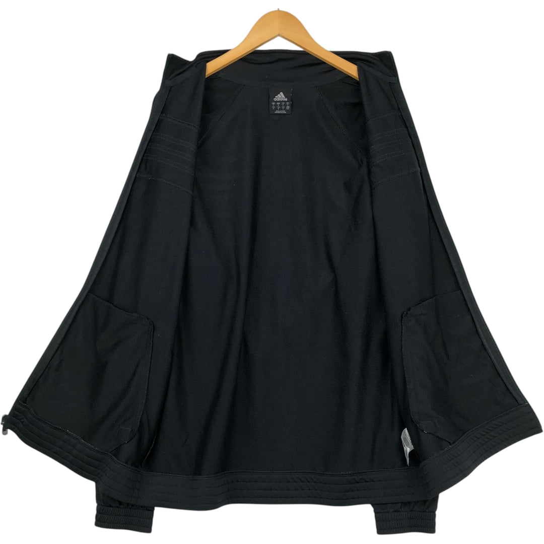 Adidas adidas jersey track jacket men's size M polyester black type Vintage Second Hand